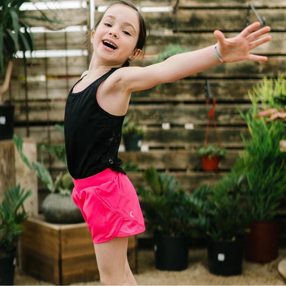 ZYIA Active Girl’s Pink Active Mesh Shorts
